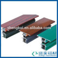 manufacturer of thermal break aluminium profiles with wooden colour aluminum profile for t slot aluminum extrusion